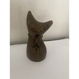Nice Vintage Brass Cat Statue Cat Figurine